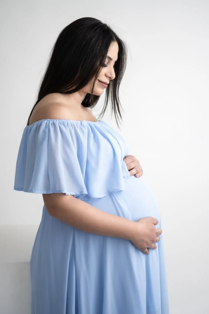 Maternity studio portrait