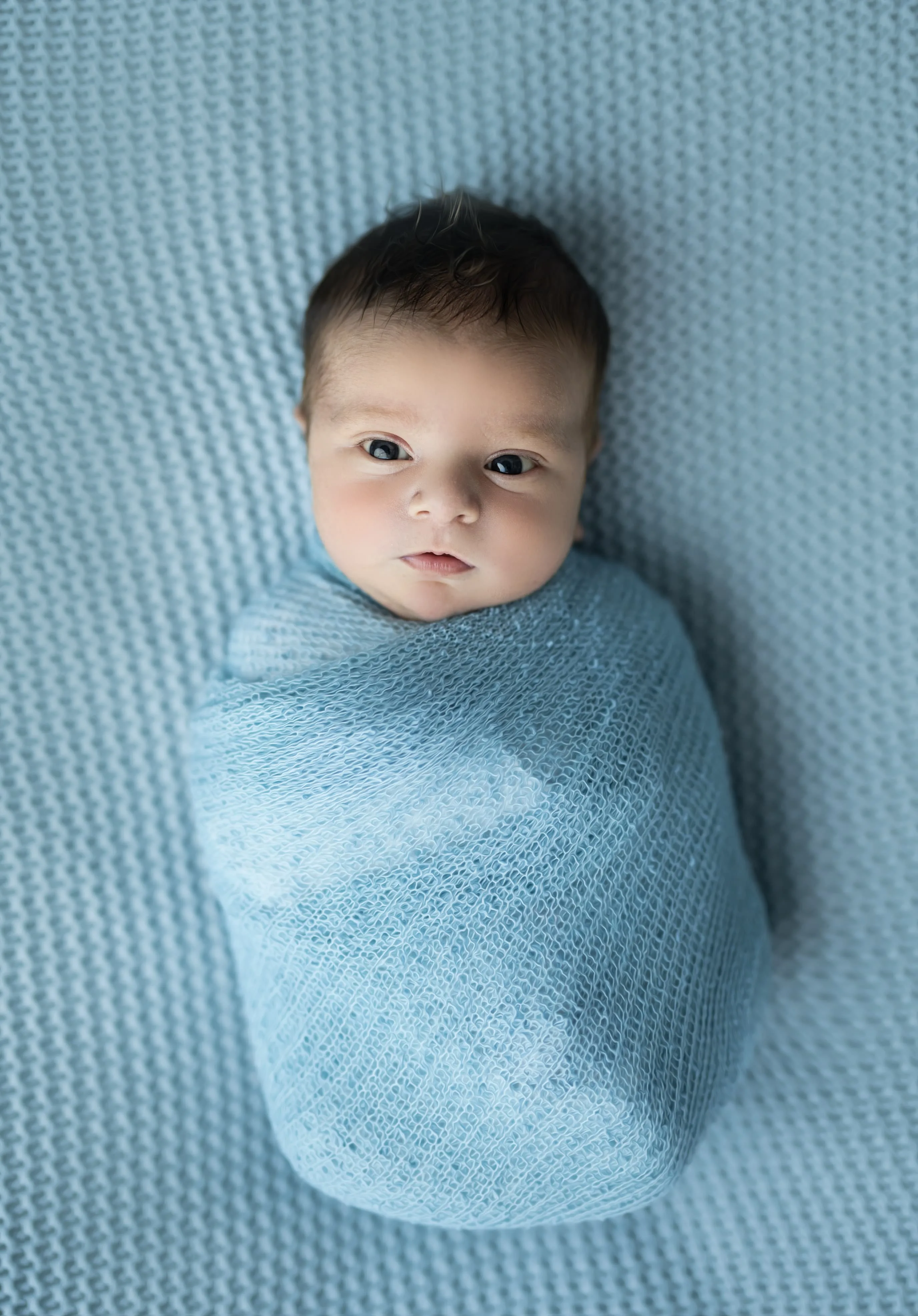 Newborn studio portrait